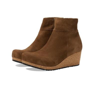 Imagem de Birkenstock Bota feminina Papillio Ebba Wedge, Dark Tea, 6-6.5 Narrow