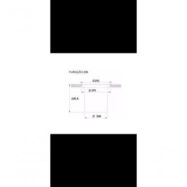 Imagem de Lixeira Quadrada De Embutir Inox 3,5 L De Bancada Frete Grátis