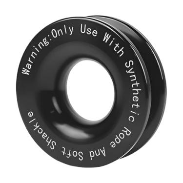 Imagem de Osilly Anel de recuperação de guincho de carro, anel de reboque de polia de bloco de agarrar de liga de alumínio resistente, acessórios do sistema de polia de recuperação, universal para ATV UTV SUV