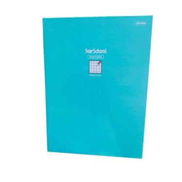 Imagem de Starschool – Caderno Quadriculado capa dura brochura Stilo | 80 Folhas | Ideal para matemática, desenho técnico e estudos com design moderno
