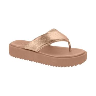 Imagem de Chinelo Metalizado Moleca Confortável Moda Original (Metallic, BR, Adulto, Numérico, 37)