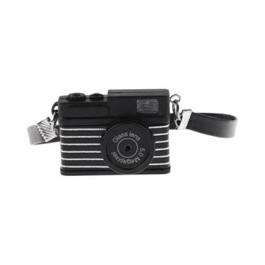 Imagem de 1pc casa de bonecas em miniatura câmera digital slr bonecas casa decor