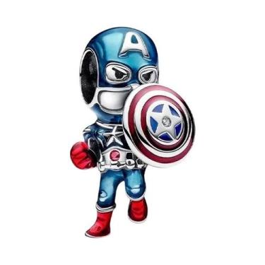 Imagem de Contas De Charme Marvel Spider-Man Iron Man Thor Para Pulseira Prata D