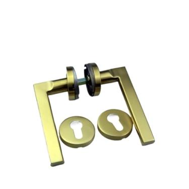 Imagem de VTGVVVTR Fechadura de aço inoxidável dourada PVD com imitação de precisão fundida para porta corta-fogo fechadura dividida para hotel e banheiro