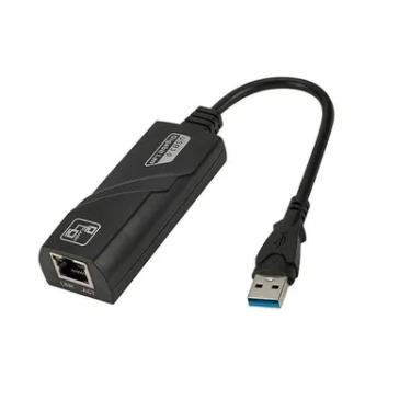 Imagem de Adaptador De Rede Usb 3.0 Gigabit Lan Ethernet Rj45 Placa De Rede Externa 10/100/1000mbps Desktop, Notebook, Macbook (us