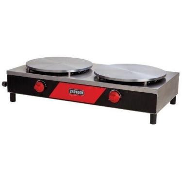 Imagem de Panquequeira Dupla a Gás 2x37 cm Croydon MPGD
