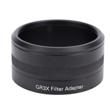 Imagem de Akozon Adaptador de Filtro de Lente de Câmera, Tubo de Liga de Alumínio Compatível Com Filtros de Lente Rosqueada de 49 Mm, Tampas