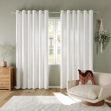 Imagem de Cortina Dalia Branca Semi Blackout 2,60m x 1,80m Simplicidade e Proteção Solar Moderada.