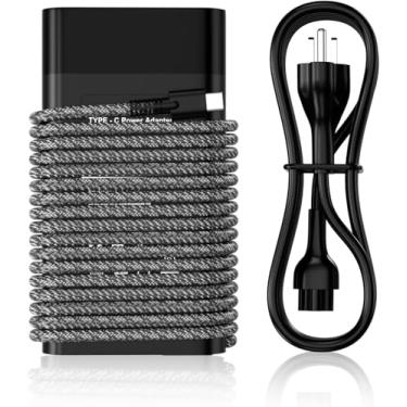 Imagem de Carregador de laptop USB C de 90 W compatível com Dell XPS 15 9500 17 9700 Latitude 3000 5000 7000 9000 Precision 5470 5550 5750 3540 3570 LA90PM170 DA90PM170 Adaptador CA tipo C Cabo de alimentação