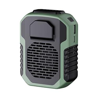 Imagem de Ventilador de Clip para Cintura 6000mAh Bateria Colar Vestível sem Mãos 3 Velocidades Cinto Power Bank Emergência Esportes Corrida Viagem Acampamento