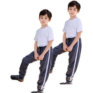 Imagem de 2 Calças Jogger Helanca Forrada Punho Na Barra Faixa Lat 424 - J94 Con