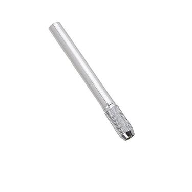 Imagem de Dwuww Extensor de lápis de cabeça dupla para artistas, extensor de caneta com alça de metal ajustável, alongador para escola, escritório, profissional, porta-lápis e porta-canetas, acessórios de mesa