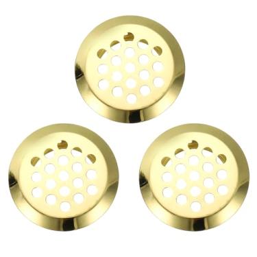 Imagem de PATIKIL Saídas de ar circulares de 1,1 polegadas (29 mm), pacote com 3 aberturas de ventilação de aço inoxidável Soffit Louver de malha redonda para cozinha, banheiro, sapato, armário, guarda-roupa