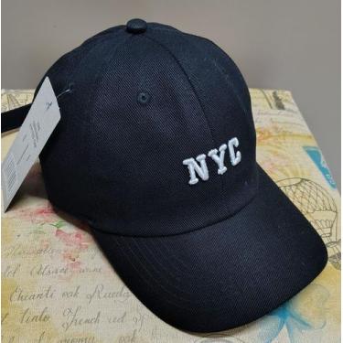 Imagem de Boné NY New York City Retro Masculino Aba Curva, Preto
