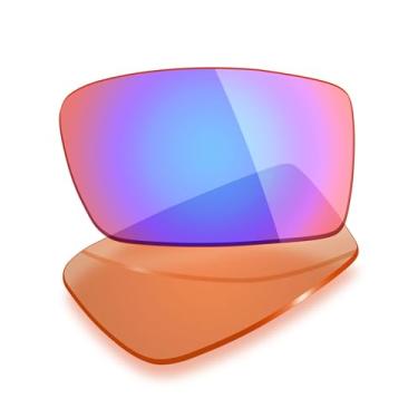Imagem de Mryok Lentes de reposição polarizadas compatíveis com óculos de sol Maui Jim Canoes MJ208 65 mm, HD Polarized, proteção UV, resistente a impactos e ajuste perfeito - Rosa cobalto