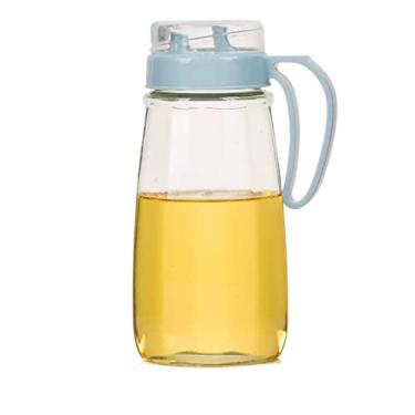 Imagem de Garrafas de óleo de vidro, óleo de vinagre, garrafa dispensadora de azeite de oliva, garrafa de tempero de cozinha, adequada para casa, cozinha, restaurante, lecythus(B, L 900 ml)