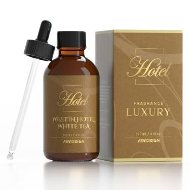 Imagem de Óleo difusor de hotel 120 ml - WestinHotel Óleo de fragrância de chá branco, óleo essencial de perfume de hotel para difusor e artesanato, óleos perfumados luxuosos, presente para mulheres e homens