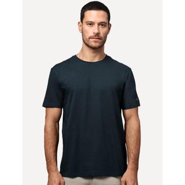 Imagem de Camiseta Calvin Klein Jeans Masculina Patch CK Lateral Azul Marinho-Masculino