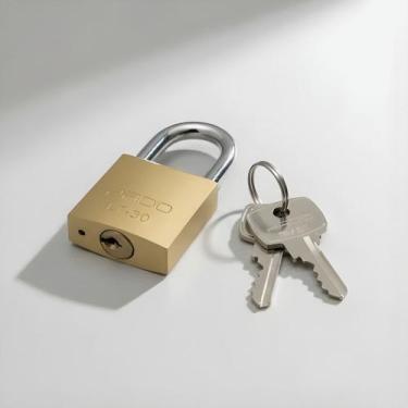 Imagem de Cadeado Pado E.30mm: Segurança e Confiabilidade Para Sua Casa, Dourado