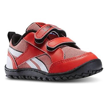 Imagem de Reebok Tênis clássico Cars Ventureflex Chase TD (infantil), China vermelho/preto/branco, 7.5 Toddler