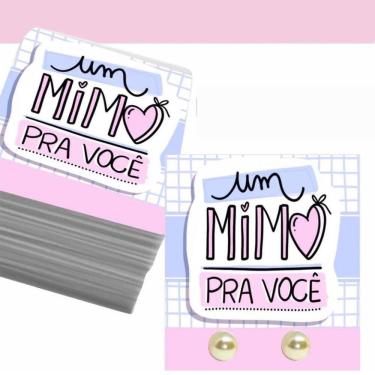 Imagem de Kit Com 30 Brincos + Tag Mimo Para Lembrancinhas/Casamento
