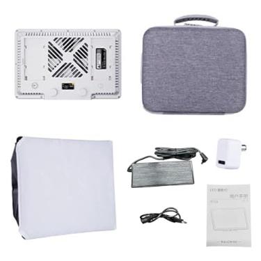 Imagem de Akozon Luz de Painel LED RGB Retangular 2500K-9900K 100W CRI/TLCI 95+ Luz de Vídeo LED Ajustável Controle de Aplicativo de Estúdio Profissional para Streaming de Jogos (Plugue dos EUA)