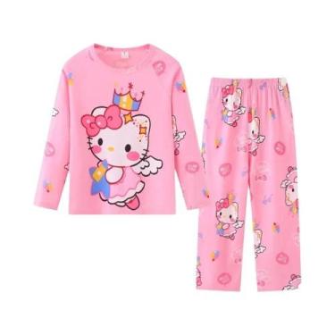 Imagem de Pijamas Da Princesa Elsa Do Frozen Para Crianças, Conjuntos De Pijamas