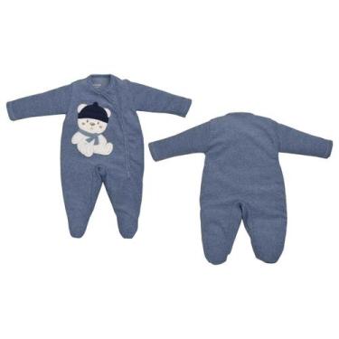 Imagem de Macacão Plush Bebê Menino Urso Buckle Inverno Upi Uli -, P