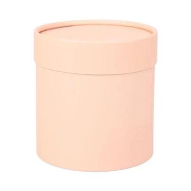 Imagem de Caixa De Flores Redonda De Papelão 12x12cm Para Casamento, Embalagem D