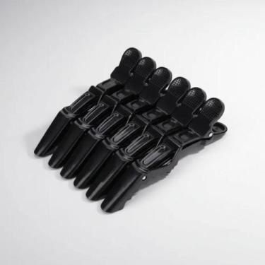 Imagem de Kit 6 Presilhas Prendedor De Cabelo Bico Jacaré Crocodilo Presilha Cab