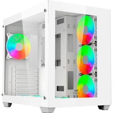 Imagem de Gabinete Gamer C3tech Aquarius Mt-g910 Sem Fans Branco