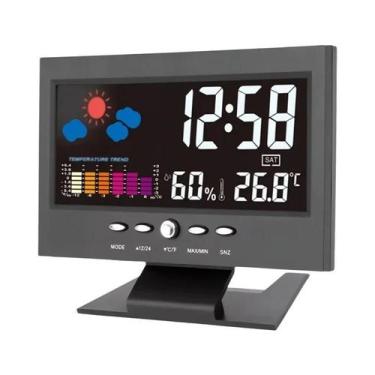 Imagem de Estação Meteorológica Digital Multifuncional Colorida Com Termômetro, 