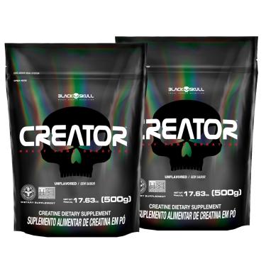 Imagem de 2X CREATOR 500G - 1KG CREATINA MONOHIDRATADA PURA