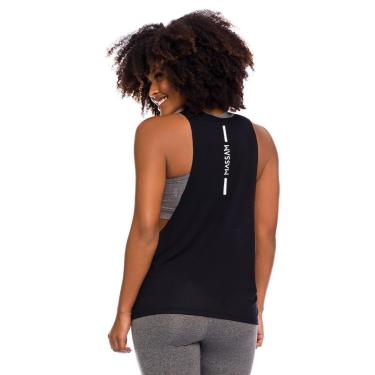 Imagem de Regata Cavada Preta Feminina Massam Fitness-Feminino