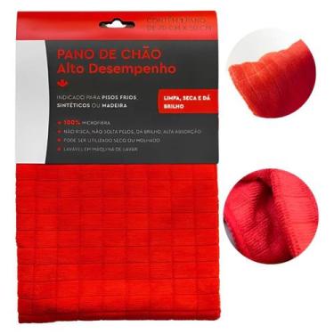 Imagem de Pano de chao alto desempenho 70 x 50 vermelho - camesa