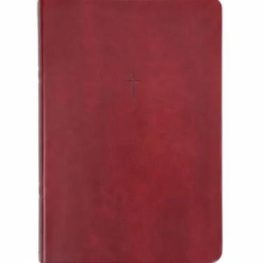 Imagem de Bíblia Sagrada  NAA  Letra Grande  Capa Luxo Cruz Vinho - Vida
