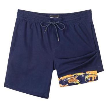 Imagem de Sunga SURF CUZ 7" com Forro Compressivo e Secagem Rápida Azul Marinho 