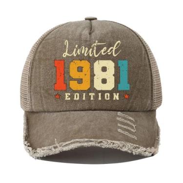 Imagem de Boné Trucker Vintage 1981 Edição Limitada de Algodão para Adultos - Yi