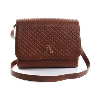 Imagem de Bolsa Feminina Tampinha Compacta Transversal Alça de Ombro Elegante La