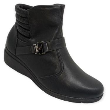 Imagem de Bota Cano Curto Salto Anabela Piccadilly Maxi 117106 Feminina-Feminino