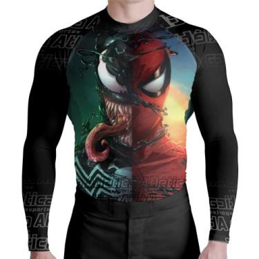 Imagem de Camisa Rash Guard Venom e Homem Aranha ATL, Preto, P