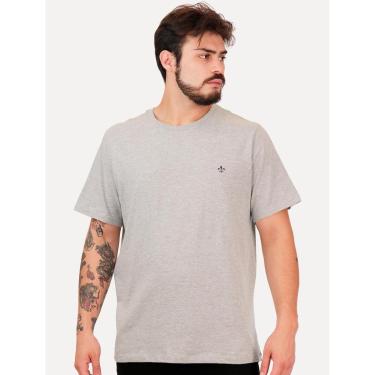 Imagem de Camiseta Dudalina Masculina Basic Essential Navy Icon Cinza Mescla-Masculino