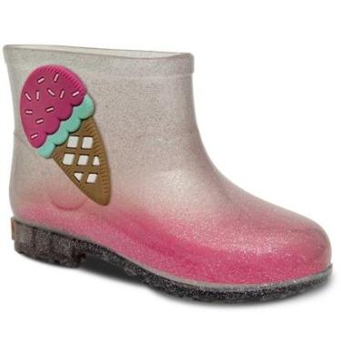 Imagem de Bota Galocha Moda Infantil Nº 21ao26 Botinha Feminina 09.39-Feminino