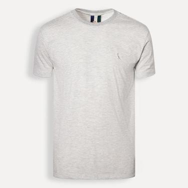 Imagem de Camiseta Reserva Slim Listras Masculina Mescla-Masculino
