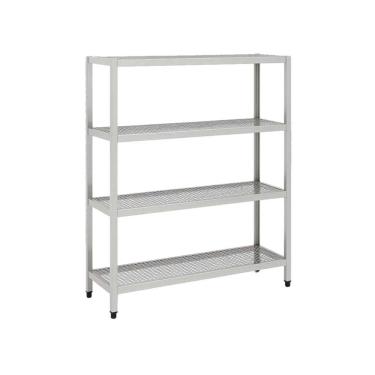 Imagem de Estante de Inox Belinox 4 Planos 100x42x155cm FRNEB10