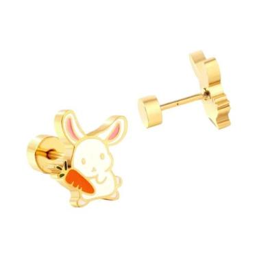 Imagem de Brincos De Coração Em Acrílico Para Meninas LUXUKISSKIDS Joias De Moda