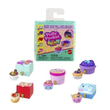 Imagem de Polly Pocket Compacto Reveal Mattel Comidinha Rapida JCR44