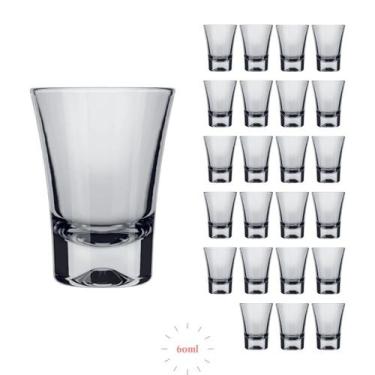 Imagem de Jogo 24 Copos 60ml Ole Dose Redondo Tequila Whisky Vidro - NADIR FIGUE
