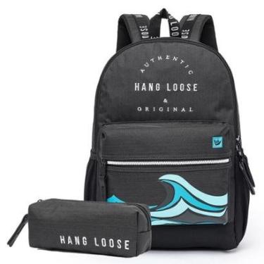 Imagem de Mochila Hang Loose + Estojo Hang Loose Kekoa Resistente Espaçosa 19 Litros-Masculino