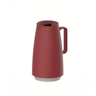 Imagem de Bule Térmico Tramontina Exata Vermelho Com Ampola De Vidro 500ml